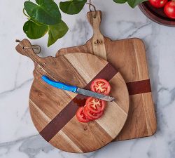 Two-Tone Reclaimed Acacia Wood Cheese Board