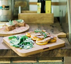Two-Tone Reclaimed Acacia Wood Cheese Board
