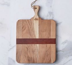Two-Tone Reclaimed Acacia Wood Cheese Board