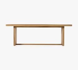 Dolores Teak Rectangular Outdoor Dining Table (91")