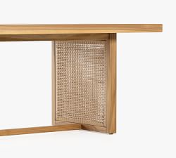 Dolores Teak Rectangular Outdoor Dining Table (91")