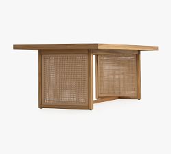 Dolores Teak Rectangular Outdoor Dining Table (91")