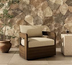 Matteo Teak Outdoor Swivel Armchair