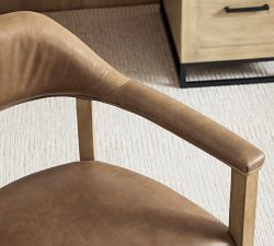 Windom Leather Swivel Desk Chair