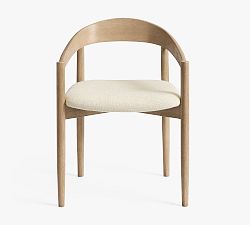 Open Box: Laguna Dining Chair - Performance Boucle Oatmeal, Seadrift