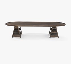 Stardust Reclaimed Wood Oval Coffee Table (72")