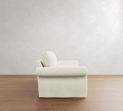 Pearce Roll Arm Deep Seat Slipcovered Sofa (72"&ndash;118")