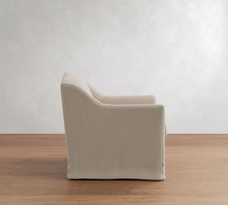 Belen Slipcovered Swivel Chair