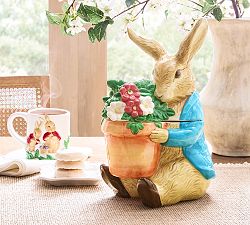 Peter Rabbit Stoneware Cookie Jar