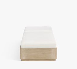 Aptos Outdoor Single Chaise with Wheels