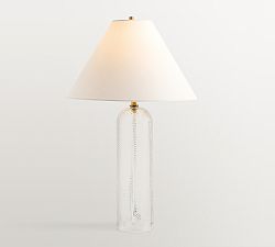 Evangeline Glass Leaf Table Lamp (27")