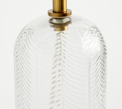 Evangeline Glass Leaf Table Lamp (27")