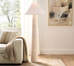 Harbor Rattan Floor Lamp (58")