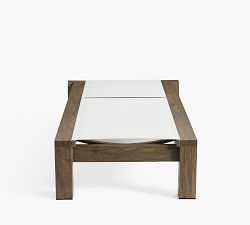 Rockport Mesh Outdoor Single Chaise with Wheels