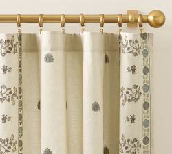 Lilah Suzani Embroidered Curtain