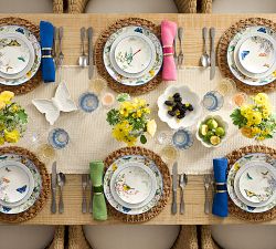 Figural Butterfly Stoneware Appetizer Plates - Set of 4