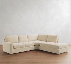 Pearce Square Arm Deep Seat 3-Piece Bumper Sectional (123")