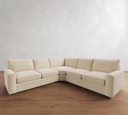 Pearce Square Arm Deep Seat 3-Piece L-Shaped Sectional (123")