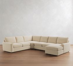 Pearce Square Arm Deep Seat 4-Piece Wedge Sectional (146")