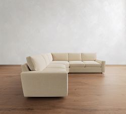 Pearce Square Arm Deep Seat 3-Piece L-Shaped Sectional (123")