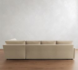 Pearce Square Arm Deep Seat Return Bumper Sectional (115"&ndash;145")