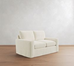 Pearce Square Arm Deep Seat Slipcovered Sofa (66"&ndash;112")