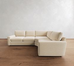 Pearce Modern Square Arm Deep Seat 3-Piece Wedge Sectional (123")