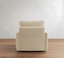 Pearce Modern Square Arm Deep Seat Swivel Chair