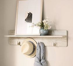 Cayman Row of Hooks With Shelf (36")