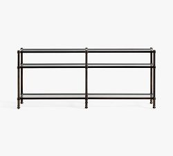 Everson Grand Glass Console Table (73")