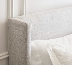 Jake Upholstered Platform Bed with Metal Legs