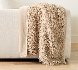 Mongolian Faux Fur Throw