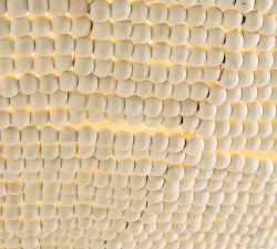 Montauk Wood Bead Pendant (32")