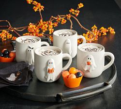 Scary Squad Stoneware Mug - Mixed Set of 4