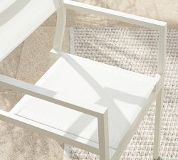 Fiji Metal &amp; Mesh Stackable Outdoor Dining &amp; Armchairs