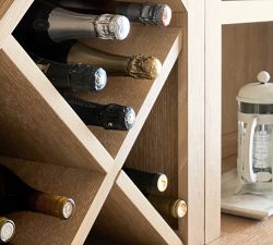 Modern Farmhouse 136" Grand Wine Storage with Cabinet