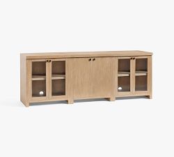 Modern Farmhouse Display Buffet with Cabinet (102")