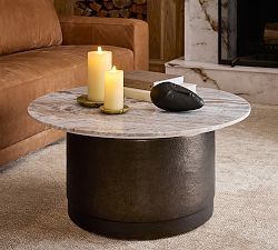 Solana Round Marble Coffee Table (36&quot;)