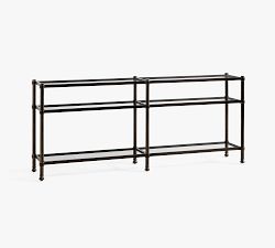 Everson Grand Glass Console Table (73")