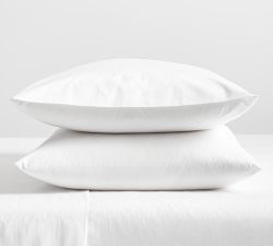 Italian Percale 200-Thread-Count Percale Pillowcases - Set of 2