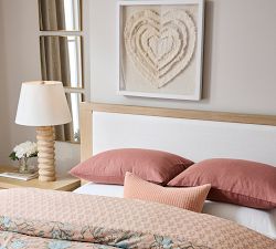 Ivory Applique Heart Wall Art