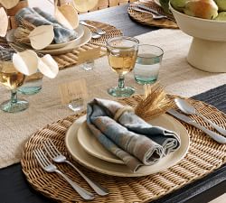 Lonnie Striped Linen Napkins - Set of 4