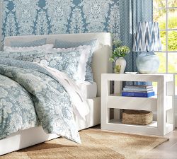 Miller Ceramic Bedside Lamp with Kravet Ikat Shade (25&quot;)