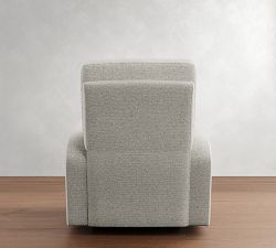 PB Comfort Modern Square Arm Swivel Recliner