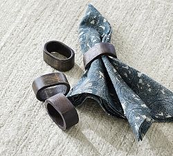 Vail Wood Napkin Rings - Set of 4
