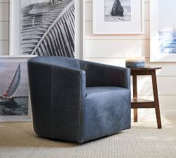 Baldwin Leather Swivel Chair