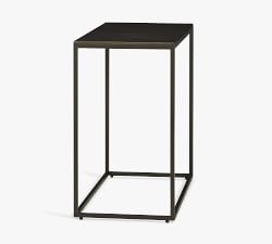 Duke Rectangular Metal Side Table (28")