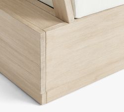 Indio Eucalyptus Modern Platform L-Shaped 3-Piece Outdoor Sectional (90")