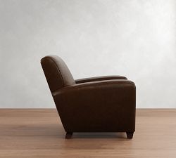 Manhattan Square Arm Leather Chair