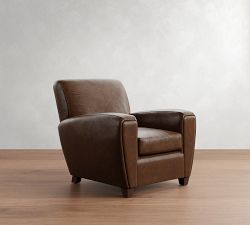 Manhattan Square Arm Leather Chair